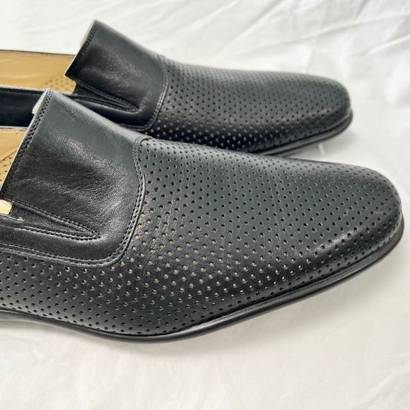 Taryn Rose Black Leather Driving Shoes in Men's Size 43 (US 10) - Picture 4 of 12